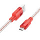 Дата кабель Hoco X99 Crystal Junction USB to MicroUSB (1.2m)