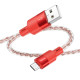 Дата кабель Hoco X99 Crystal Junction USB to MicroUSB (1.2m)