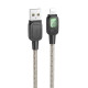 Дата кабель Hoco U124 Stone silicone power-off USB to Lightning (1.2m)