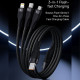 Дата кабель Baseus Flash Series 2 Type-C to MicroUSB-Lightning-Type-C 100W (1.5m) (CASS03020)