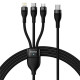 Дата кабель Baseus Flash Series 2 USB to MicroUSB-Lightning-Type-C 100W (1.2m) (CASS03000)