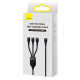 Дата кабель Baseus Flash Series 2 USB to MicroUSB-Lightning-Type-C 100W (1.2m) (CASS03000)