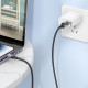 Дата кабель Hoco U128 Viking 2in1 USB/Type-C to Lightning (1m)