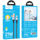 Дата кабель Hoco U128 Viking 2in1 USB/Type-C to Lightning (1m)
