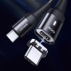 Дата кабель USAMS US-SJ466 U58 Type-C to Type-C 100W PD Fast Charge Magnetic Data Cable (1.5m)