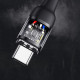 Дата кабель USAMS US-SJ466 U58 Type-C to Type-C 100W PD Fast Charge Magnetic Data Cable (1.5m)