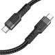 Дата кабель Hoco U110 charging data sync Type-C to Type-C 60W (1.2 m)