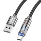 Дата кабель Hoco U122 Lantern Transparent Discovery Edition USB to Type-C (1.2m)