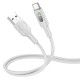 Дата кабель Hoco U120 Transparent explore intelligent power-off USB to Type-C 5A (1.2m)