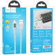 Дата кабель Hoco U120 Transparent explore intelligent power-off USB to Type-C 5A (1.2m)