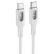 Дата кабель Hoco U120 Transparent explore intelligent power-off PD 60W Type-C to Type-C (1.2m)