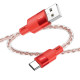 Дата кабель Hoco X99 Crystal Junction USB to Type-C (1.2m)