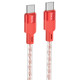 Дата кабель Hoco X99 Crystal Junction Type-C to Type-C 60W (1.2m)