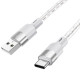Дата кабель Hoco X99 Crystal Junction USB to Type-C (1.2m)