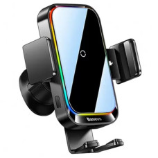 Автотримач з БЗП Baseus Halo Electric Wireless Charging Car Mount 15W (SUDD000001)