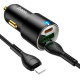 АЗП Hoco NZ6 PD45W (2Type-C/1USB) + Type-C to Lightning