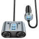 АЗП Hoco Z51 Establisher 147W(2C3A) 2-in-1 cigarette lighter car charger