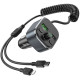 АЗП FM модулятор Hoco E74 Energy QC3.0 2in1 with cable