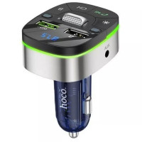 АЗП FM модулятор Hoco E71 Crystal transparent QC3.0