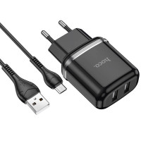 МЗП Hoco N4 (2USB/2.4A) + MicroUSB
