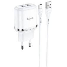 МЗП Hoco N4 (2USB/2.4A) + Type-C
