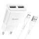 МЗП HOCO C88A (2USB/2.4A) + Type-C
