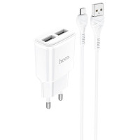МЗП HOCO C88A (2USB/2.4A) + MicroUSB
