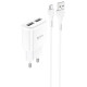 МЗП HOCO C88A (2USB/2.4A) + MicroUSB