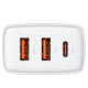 МЗП Baseus Compact Quick Charger 30W QC+ PD (1Type-C + 2USB) (CCXJ-E)