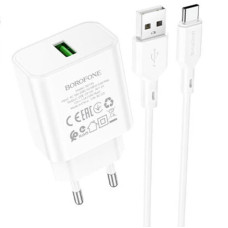 МЗП Borofone BA72A Spring QC3.0 USB to Type-C