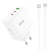 МЗП Hoco N30 Glory PD65W (2Type-C/1USB) + Type-C to Type-C