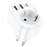 МЗП Hoco NS3 Multifunctional PD20W (2USB/1Type-C/1xSocket)