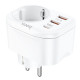 МЗП Hoco NS3 Multifunctional PD20W (2USB/1Type-C/1xSocket)
