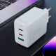 МЗП Acefast A41 PD65W GaN (2*USB-C+USB-A)