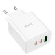 МЗП Hoco C126A PD40W+QC3.0 (1USB/2Type-C) + Type-C to Lightning