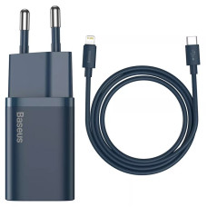 МЗП Baseus Super Si Quick Charger 1C 20W + кабель Type-C to Lightning (TZCCSUP-B)