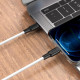 Дата кабель Hoco X21 Plus Silicone Type-C to Lightning (1m)