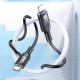 Дата кабель Hoco U120 Transparent explore intelligent power-off PD 27W Type-C to Lightning (1.2m)