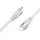 Дата кабель Hoco X99 Crystal Junction PD 27W Type-C to Lightning (1.2m)