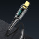 Дата кабель USAMS US-SJ590 Type-C to Type-C PD 100W Transparent Digital Display Cable (1.2m)