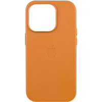 Шкіряний чохол Leather Case (AAA) with MagSafe and Animation для Apple iPhone 14 Pro (6.1