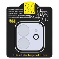 Захисне скло на камеру Full Block (тех.пак) для Apple iPhone 11 (6.1