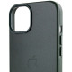Шкіряний чохол Leather Case (AA) with MagSafe для Apple iPhone 14 (6.1