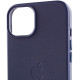 Шкіряний чохол Leather Case (AA) with MagSafe для Apple iPhone 14 (6.1