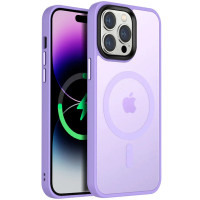 TPU+PC чохол Metal Buttons with MagSafe Colorful для Apple iPhone 14 Pro Max (6.7