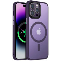 TPU+PC чохол Metal Buttons with MagSafe Colorful для Apple iPhone 14 Pro Max (6.7