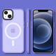TPU+PC чохол Metal Buttons with MagSafe Colorful для Apple iPhone 14 (6.1