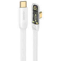 Дата кабель USAMS US-SJ587 Type-C to Type-C PD 100W Right-angle (2m)