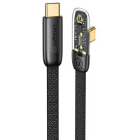 Дата кабель USAMS US-SJ587 Type-C to Type-C PD 100W Right-angle (2m)